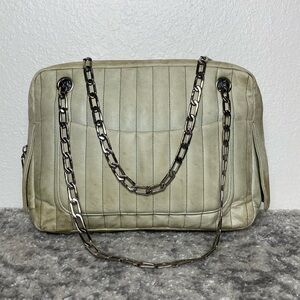 Chanel Mademoiselle Camera Vertical Line Leather Bag - PROJECT BAG!